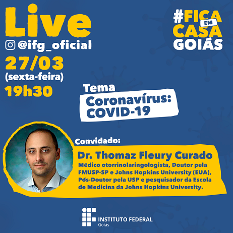 O entrevistado Thomaz Fleury Curado é goiano, médico otorrinolaringologista, Doutor pela Faculdade de Medicina da Universidade de São Paulo (USP) e Universidade Johns Hopkins (EUA), Pós-Doutor pela USP